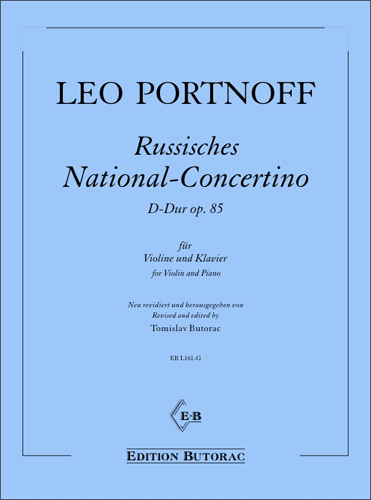 Cover - Leo Portnoff, Russian National Concertino op. 85